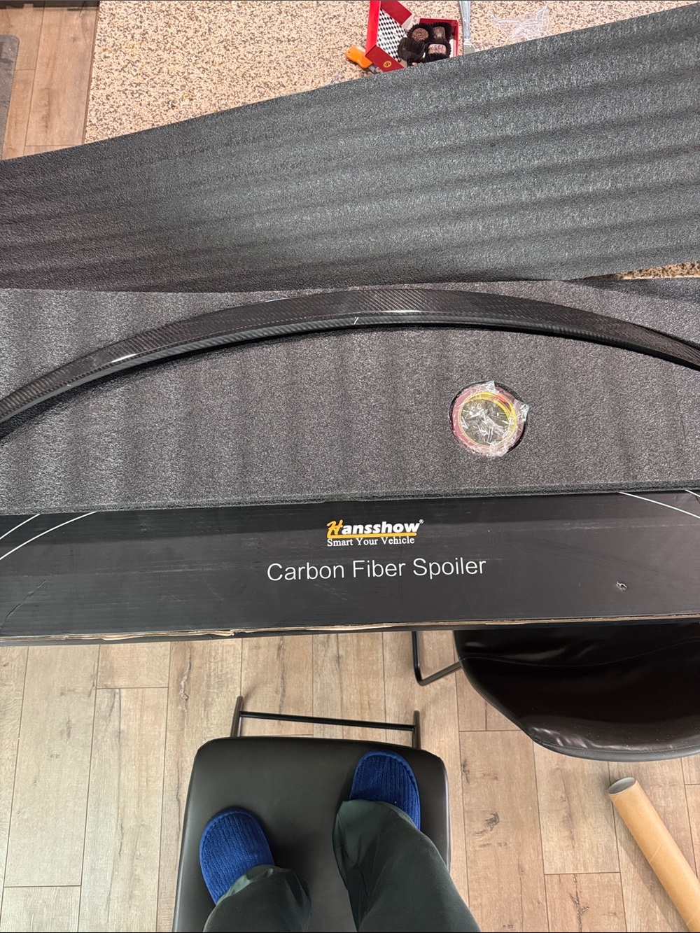 Tesla Carbon Fiber Spoiler Black model Y